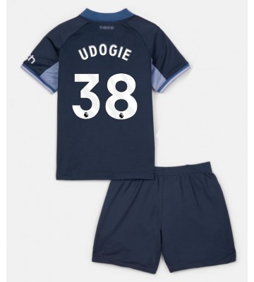 Tottenham Hotspur Destiny Udogie #38 Replica Away Stadium Kit for Kids 2023-24 Short Sleeve (+ pants)